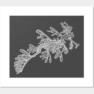 Leafy Seadragon - super cute detailed seadragon drawing Posters and Art